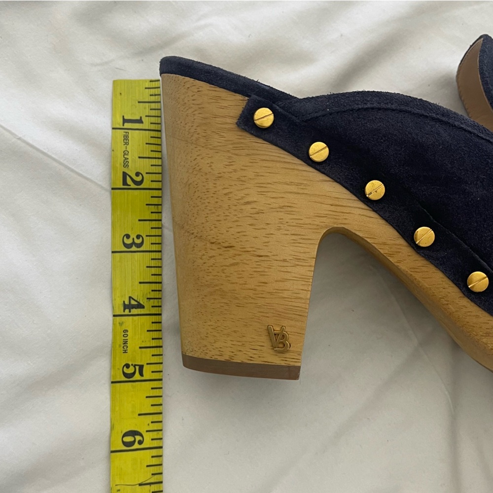 Veronica Beard Navy Clogs - Picture 5 of 14